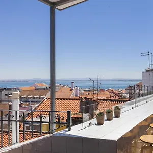 Chiado Rooftop Retreat: 19th Century Charm With River Views Lisbon